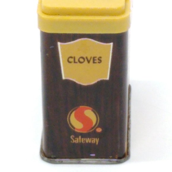 Crown Colony Cloves Ground Spice Tin Safeway Stores 1975 Kitchen Decor Vintage - Picture 4 of 6